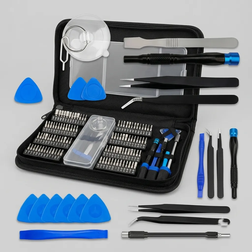 Set de 128 destornilladores de precisión