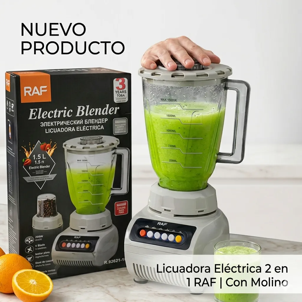 Licuadora Eléctrica 2 en 1 RAF