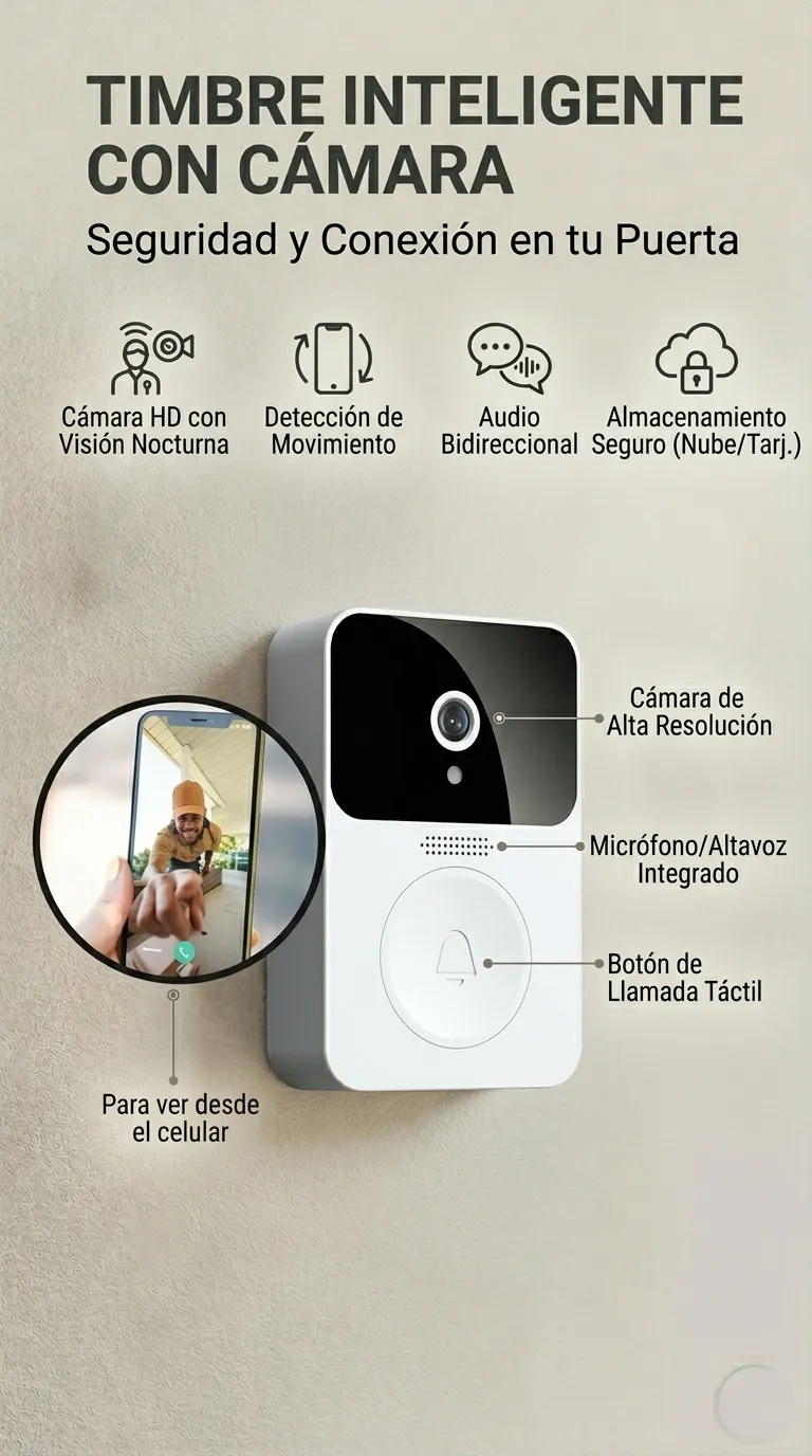 Timbre inteligente con cámara
