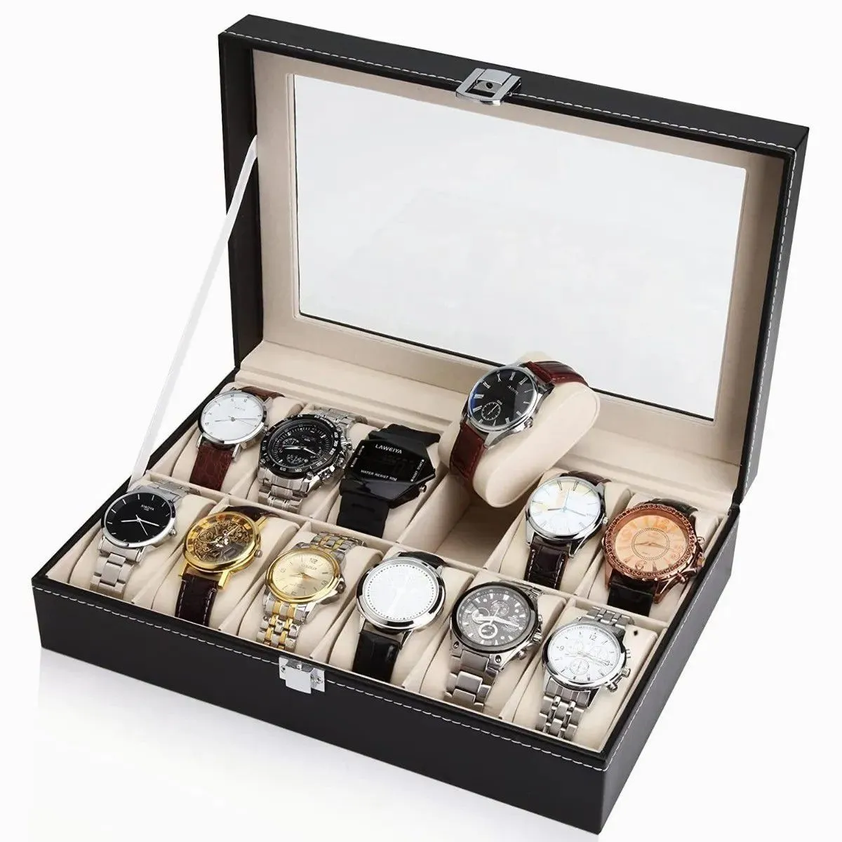 Caja Porta Reloj 12 Espacios