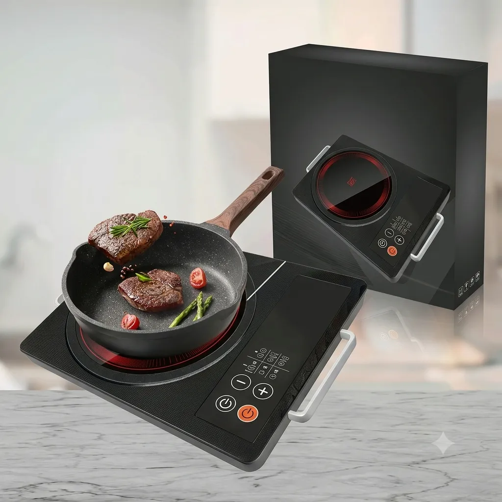 Cocina eléctrica de inducción 1200W